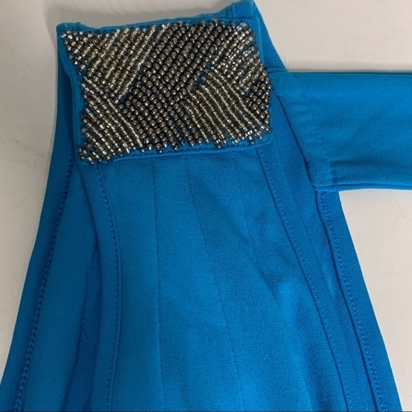 Guess Marciano Beaded V neck front & rear tank top blue - Picture 6 of 7